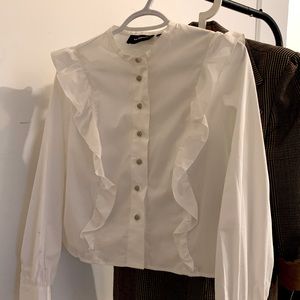 THE KOOPLES WHITE BLOUSE - NEW
